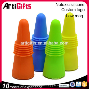 Diseño personalizado Outset Silicona Glass Bottle Stopper